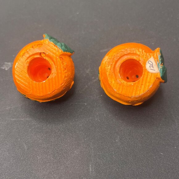 VTG California Orange Salt & Pepper Shakers Hand-Painted Ceramic Collectibles - Picture 8 of 10